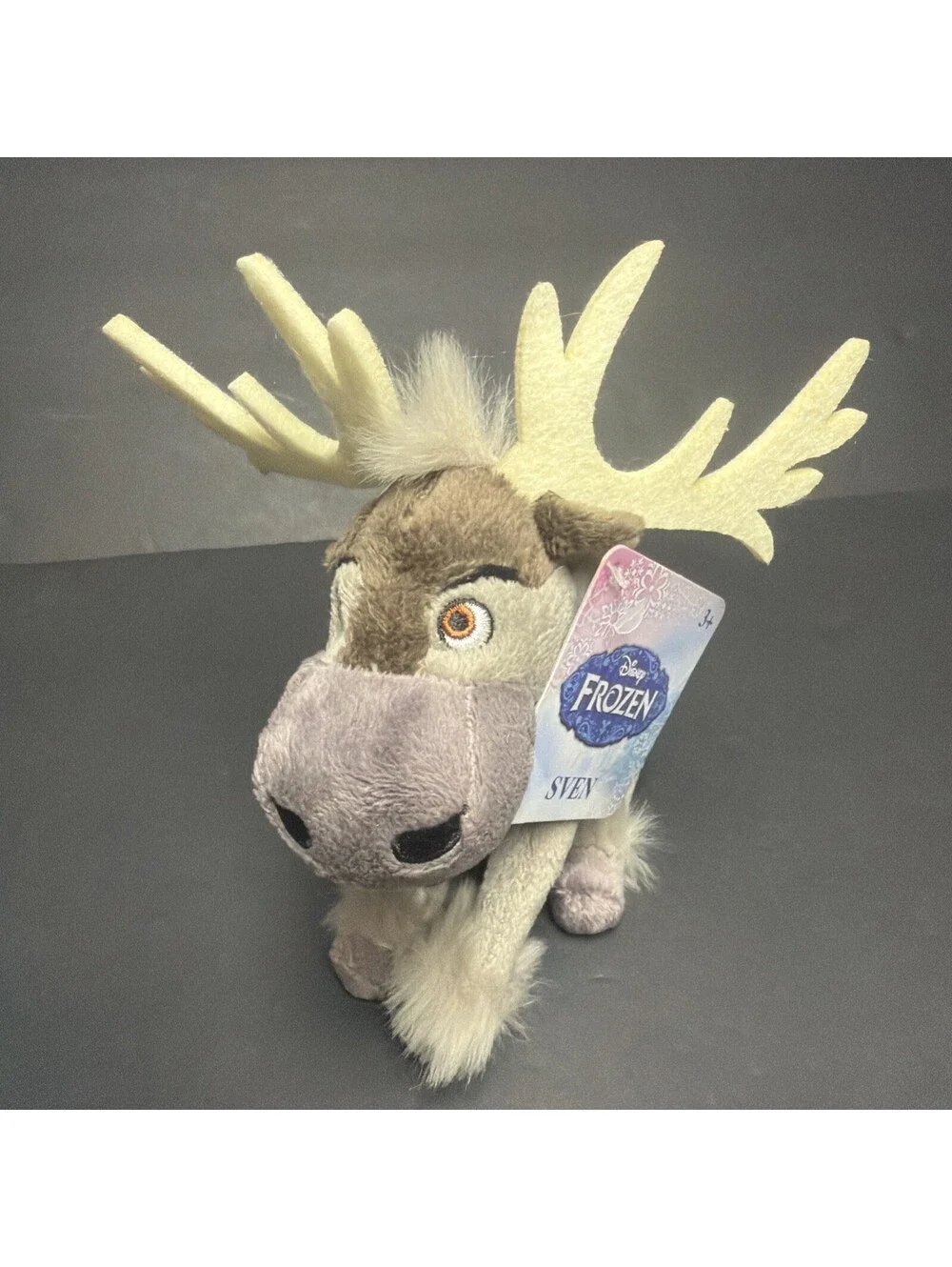Kohls Disney Frozen Sven Reindeer Stuffed Plush Felt Antlers 9”x 7” NWT Clean